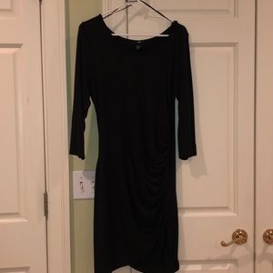 BLACK MIDI DRESS